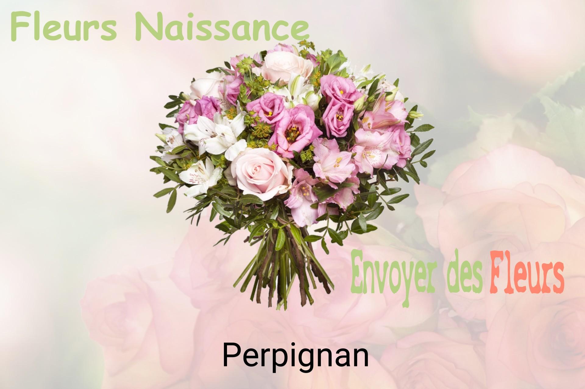 Bouquet de fleurs de naissance livré à Perpignan
